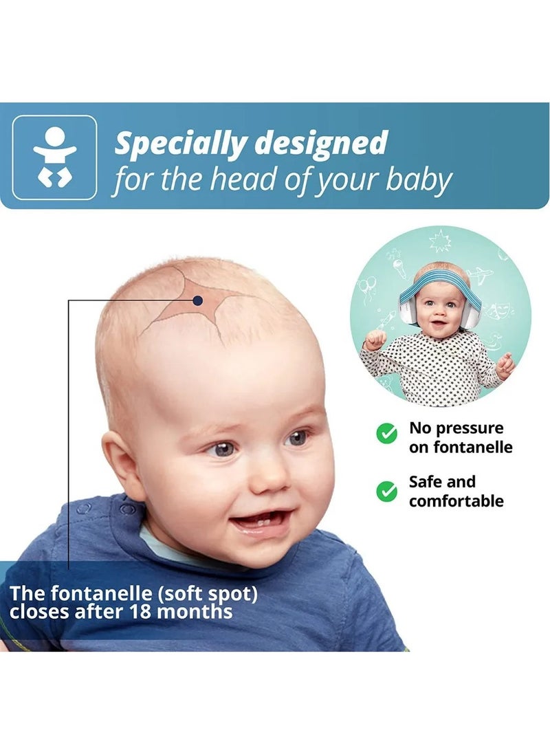 Children Baby Earmuffs, Adjustable Children Noise Prevention Soundproof Earmuff, Anti-Noise Cushioned Earmuffs for Baby Ear Protector Hearing Protection (Blue) - Image 5